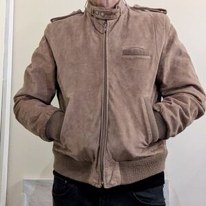 Men's Tan Suede Jacket